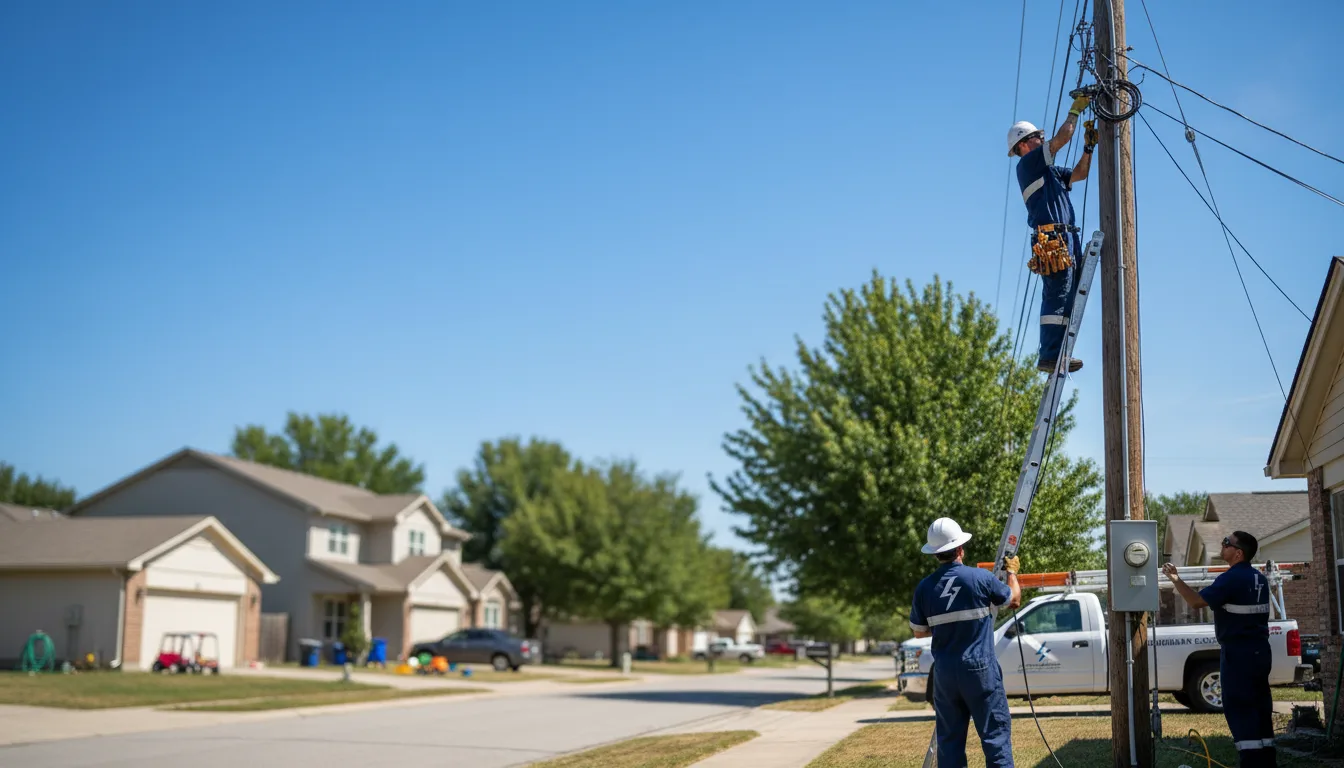 Residential electrician providing installation services in Genoa, IL